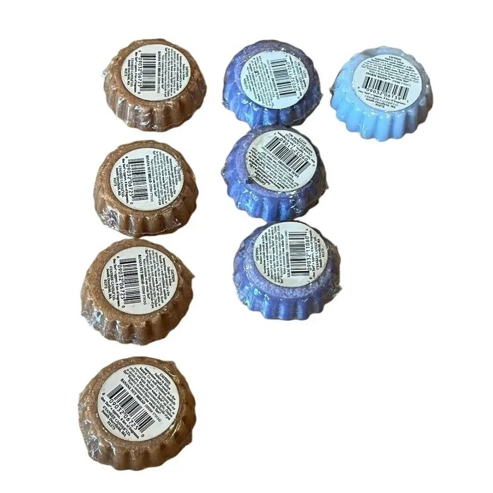 8 Yankee Candle Wax Tarts Retired Lilac Blossoms Banana Nut Bread Storm Watch